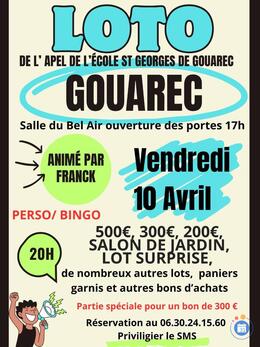 Affiche du loto loto de l’Apel de Saint-Georges