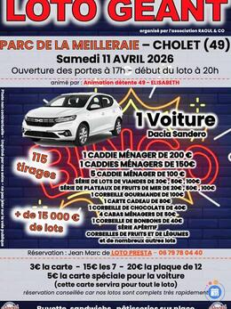 Affiche du loto très gros loto a la meilleraie