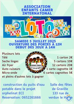 Affiche du loto Loto enfants camer