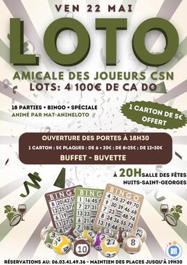 Image du loto Loto de l'Amicale des joueurs du CSN