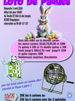 Image du loto Super Loto de Pâques Draguignan au Studio 87
