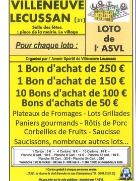 Image du loto Loto de l'asvl