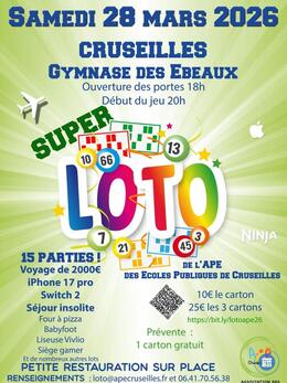 Image du loto Loto de L'APE de Cruseilles