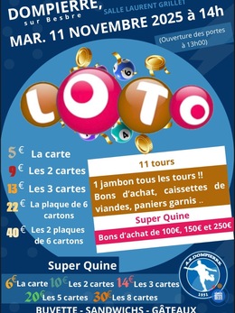 Image du loto Loto AS Dompierre Football