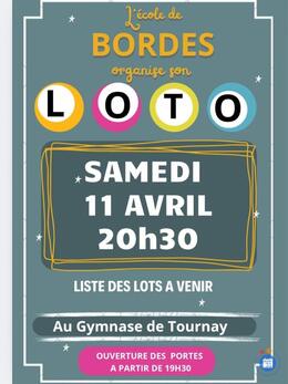 Affiche du loto Loto de l'école de Bordes