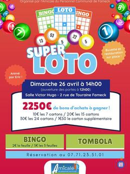 Image du loto Super loto de l'amicale du personnel mairie de fameck