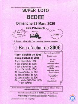 Image du loto Super loto association Clément Compétition avec JCO