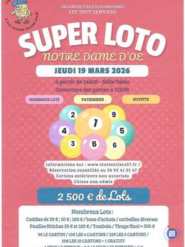 Image du loto Super loto 'LES TROT'SENTIERS' notre dame d'oé