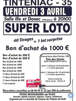 Image du loto Super loto Plateau de Hédé avec JCO