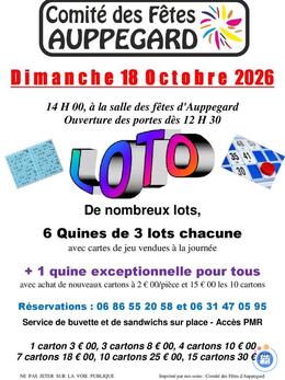 Image du loto Loto du comite des fêtes