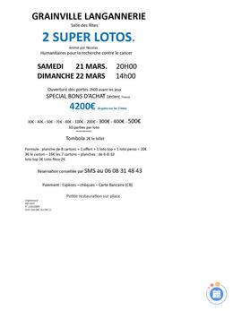 Image du loto 2 Super Lotos humanitaires