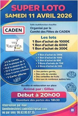 Affiche du loto Super loto caden 56220