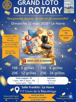 Image du loto Grand loto du Rotary - salle Franklin le Havre