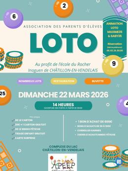 Image du loto Super loto organisé par l’ape rocher inoguen