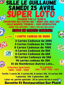Image du loto loto de la team 14 compétitions