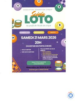 Image du loto Loto Génération Cirque animé par Christophe