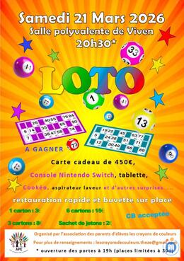 Image du loto Loto des écoles de Thèze