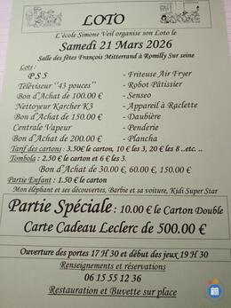 Image du loto Loto école Simone Veil