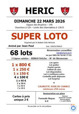 Image du loto Super loto Heric mars 2026