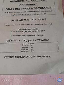 Image du loto Loto organisé par LE Club Epargne les MOUTARDIERS DE LA NIED