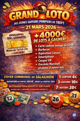 Image du loto Grand loto des Jeunes Sapeurs Pompiers de Trept