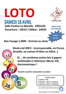 Affiche du loto Loto du Judo Club de Crolles