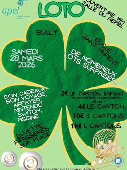 Image du loto Loto APEL école Saint Vincent