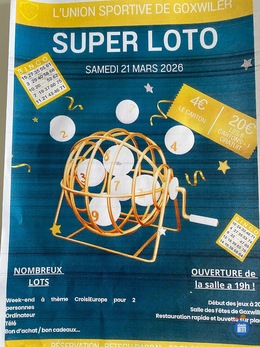 Image du loto Loto organisé par lUS Goxwiller