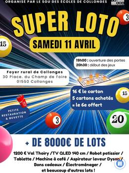 Affiche du loto Super Loto du Sou des écoles