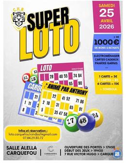 Image du loto Super loto du carquefou handball animé par Anthony