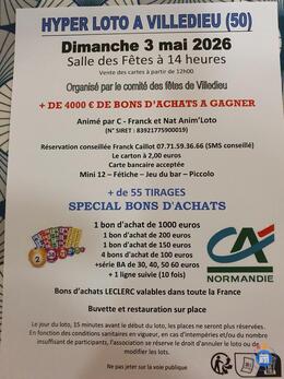 Image du loto Hyper loto organise par le comite des fetes