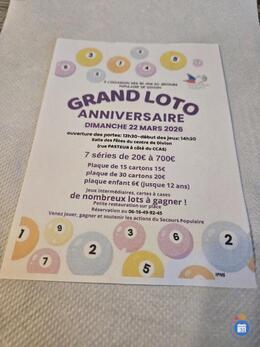 Image du loto Loto anniversaire du secours populaire