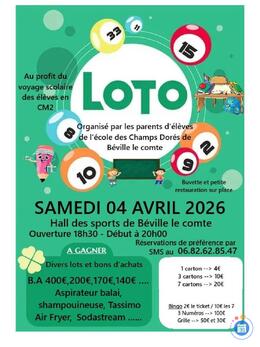 Image du loto Super loto des parents d'eleves de cm2 des champs dores