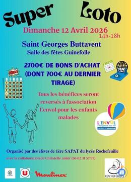 Affiche du loto Super loto animation christelle l envol