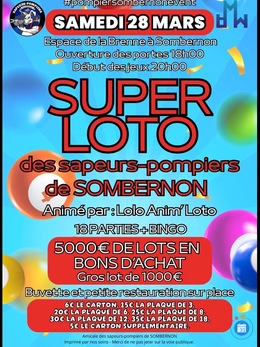 Image du loto Loto des Sapeurs Pompiers de Sombernon