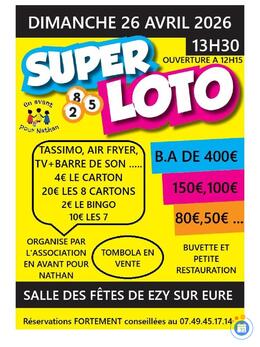 Image du loto Super Loto de l'association En Avant Pour Nathan
