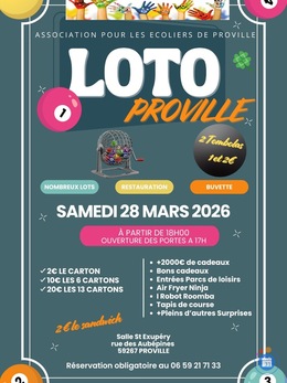 Image du loto Loto pour les écoliers de Proville