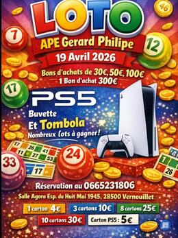 Affiche du loto Loto ape gérard philipe