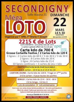 Image du loto Méga loto de l'apel ste marie st joseph