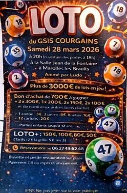 Image du loto loto du GSIS de courgains foot animé par ludo