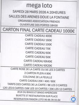 Image du loto Mega loto anime par Manon loto