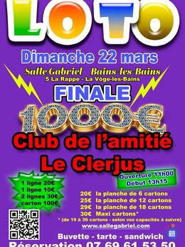 Image du loto Club de l'Amitié Le-Clerjus