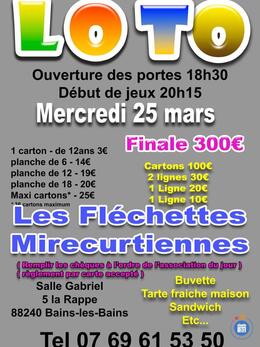 Image du loto Fléchettes Mirecurtiennes