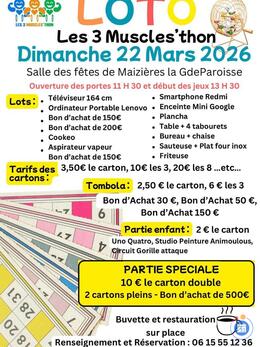 Image du loto Loto des 3 musclesthons