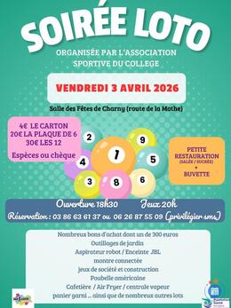 Image du loto loto de l'Association sportive du collège