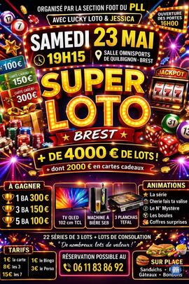 Image du loto Super loto du section foot PLL Foot par Lucky Loto et Jessica