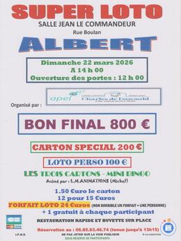 Image du loto APEL Collège Charles de Foucault d'Albert