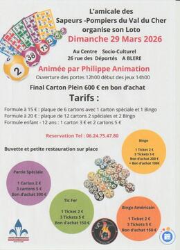 Image du loto Super loto pompier blere anime par philippe animation