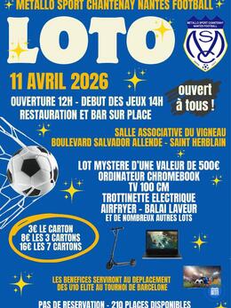Image du loto Grand Loto U10 Elite Metallo Sport Chantenay Nantes Football