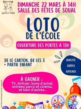 Image du loto Loto de l'APE les enfants d'abord Soual